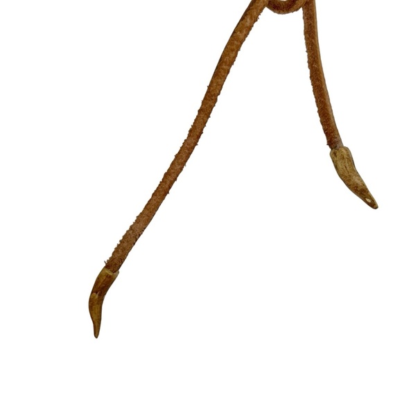 Vintage Kurt Adler Longhorn Cattle Skull Suede Tie Barbed Wire Ornament Decor - Picture 10 of 11